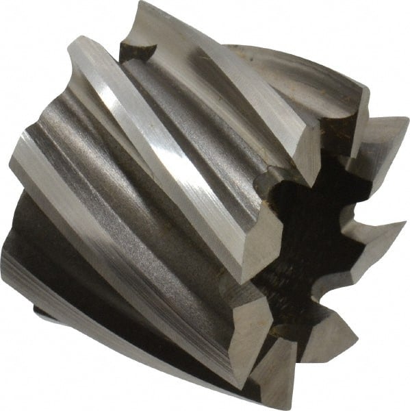 Keo - 1-1/4" Diam, 1/2" Arbor Hole Diam, 1" Length of Cut, 8 Flute, Cobalt, Finisher Shell End Mill - Right Hand Cut, Right Hand Spiral Flute, Uncoated - Exact Tooling