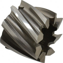 Keo - 1-1/4" Diam, 1/2" Arbor Hole Diam, 1" Length of Cut, 8 Flute, Cobalt, Finisher Shell End Mill - Right Hand Cut, Right Hand Spiral Flute, Uncoated - Exact Tooling