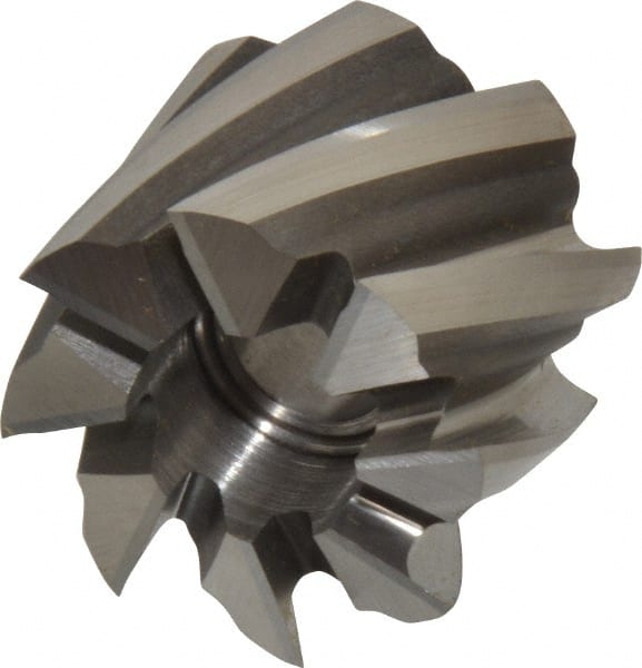 Keo - 1-1/2" Diam, 1/2" Arbor Hole Diam, 1-1/8" Length of Cut, 8 Flute, Cobalt, Finisher Shell End Mill - Right Hand Cut, Right Hand Spiral Flute, Uncoated - Exact Tooling