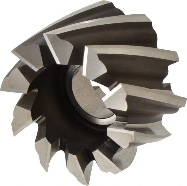 Keo - 2-3/4" Diam, 1" Arbor Hole Diam, 1-5/8" Length of Cut, 10 Flute, Cobalt, Finisher Shell End Mill - Right Hand Cut, Right Hand Spiral Flute, Uncoated - Exact Tooling