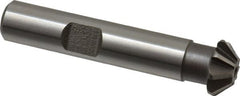 Keo - 1/2" Diam x 1/8" Width of Cut, 45° Included Angle, Shank Connection, High Speed Steel Single Angle Cutter - 3/8" Shank Diam, 2-1/8" Overall Length, Right Hand Cut, Uncoated - Exact Tooling