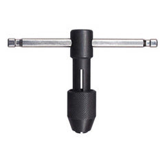 Titan USA - Tap Wrenches; Minimum Tap Size Compatibility (Inch): #0 ; Maximum Tap Size Compatibility (Inch): 1/4 ; Handle Style: T-Handle ; Overall Length (Inch): 5-7/8 ; Ratcheting: No - Exact Tooling