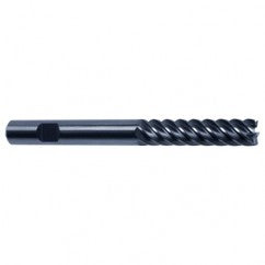 8mm Dia. - 100mm OAL - 45° Helix Bright Carbide End Mill - 6 FL - Exact Tooling