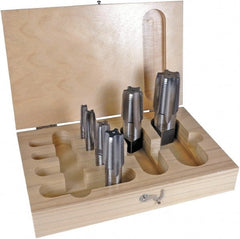 Vermont Tap & Die - 1/8-27 NPT, Taper, Bright Finish, High Speed Steel Tap Set - Right Hand Cut, Series 3180 - Exact Tooling