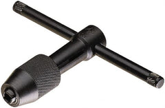 Vermont Tap & Die - #14 to 1/4" Tap Capacity, T Handle Tap Wrench - 8-3/4" Overall Length - Exact Tooling