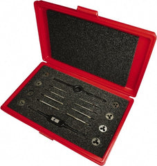 Vermont Tap & Die - #2-56 to #12-24 Tap, Tap and Die Set - Carbon Steel, High Speed Steel Taps, Adjustable - Exact Tooling