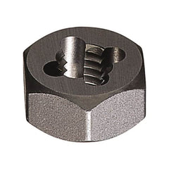 Vermont Tap & Die - M8x1.25 Metric Coarse Thread, Right Hand Thread, Hex Rethreading Die - Carbon Steel, 5/16" Thick, Series 280M - Exact Tooling