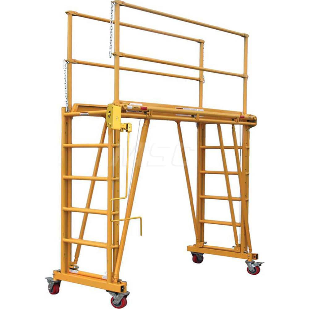 Tele-Tower - Scaffolding; Type: Tower Scaffold ; Section: Base ; Length (Feet): 6.000 ; Height (Feet): 11 ; Load Capacity (Lb.): 800.000 - Exact Tooling