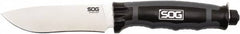 SOG Specialty Knives - 4-1/2" Long Blade, 8Cr13MoV Stainless Steel, Fine Edge, Illuminated Fixed Blade - 9.2" OAL, Glass-Filled Nylon Handle, Includes Glass-Reinforced Nylon Sheath - Exact Tooling