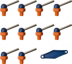 Loc-Line - 1/8" Hose Inside Diam x 5/32" Nozzle Diam, High-Pressure Coolant Hose Nozzle - NPT, for Use with Loc-Line Modular Hose System, 10 Pieces - Exact Tooling