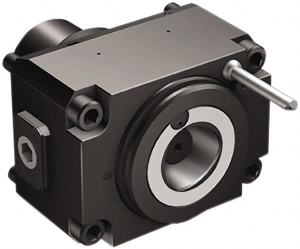 Sandvik Coromant - Neutral Cut, C4 Modular Connection, Adapter/Mount Lathe Modular Clamping Unit - 1-1/2" Square Shank Diam, 6.614" OAL, Through Coolant - Exact Tooling