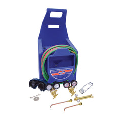 Made in USA - Oxygen/Acetylene Torch Kits; Type: Brazing & Welding Outfit ; Welding Capacity: 1/4 (Inch); Maximum Heating Capacity: 5600?F ; Contents: Welding Handle 71; Oxygen Regulator RO100; Fuel Gas Regulator RMC100; Welding Brazing Tip TYPE17-0; TYP - Exact Tooling