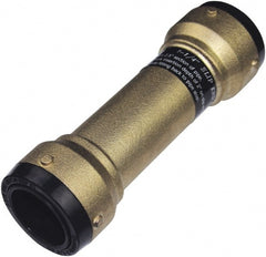 SharkBite - 2-1/8" Outside Diam, Metal Push-to-Connect Tube Coupling - 200 Max psi, Tube to Tube Connection, EPDM O-Ring - Exact Tooling