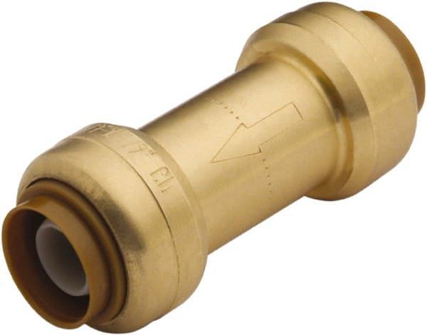 SharkBite - 3/4" Brass Check Valve - Inline, Push To Connect x Push To Connect, 200 WOG - Exact Tooling
