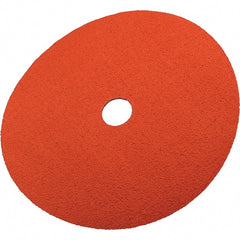 3M - 7" Diam 7/8" Hole 50 Grit Fiber Disc - Coarse Grade, Ceramic, 8,600 Max RPM, Series 785C - Exact Tooling