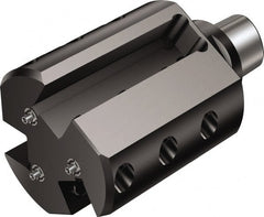 Sandvik Coromant - 1/4" Shank Diam, Coromant Capto Mini Turret - 123mm Projection, C5 Series, Through Coolant - Exact Tooling