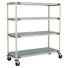 Metro - Carts; Type: Industrial Cart ; Load Capacity (Lb.): 600.000 ; Number of Shelves: 4 ; Width (Inch): 26-5/16 ; Length (Inch): 61-3/4 ; Height (Inch): 67-5/16 - Exact Tooling