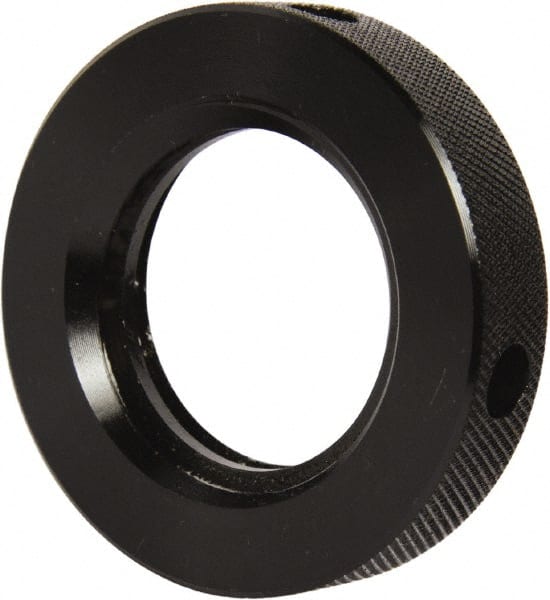 Gibraltar - 1-1/2 - 5 Acme Steel Right Hand Hex Jam Nut - 2-1/4" Across Flats, 1/2" High, Black Oxide Finish, 2G Class of Fit - Exact Tooling