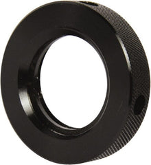 Gibraltar - 1-1/2 - 5 Acme Steel Right Hand Hex Jam Nut - 2-1/4" Across Flats, 1/2" High, Black Oxide Finish, 2G Class of Fit - Exact Tooling