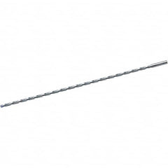 Walter-Titex - 8.99mm 130° 2-Flute Solid Carbide Extra Length Drill Bit - Exact Tooling