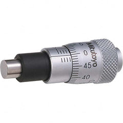 Mitutoyo - Mechanical Micrometer Heads Minimum Measurement (mm): 0.00 Maximum Measurement (mm): 6.50 - Exact Tooling