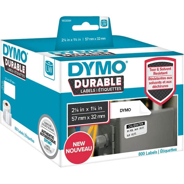 Dymo - Labels, Ribbons & Tapes Type: Multi-Purpose Label Color: White - Exact Tooling