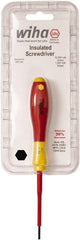 Wiha - 2.5mm Standard Hex Driver - 75mm Blade Length, 7" OAL - Exact Tooling