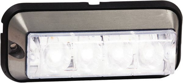 Buyers Products - Quad Flash Rate, Surface Mount Emergency Strobe Light Assembly - Powered by 12 to 24 Volts, Clear - Exact Tooling