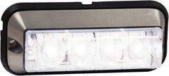 Buyers Products - Quad Flash Rate, Surface Mount Emergency Strobe Light Assembly - Powered by 12 to 24 Volts, Clear - Exact Tooling