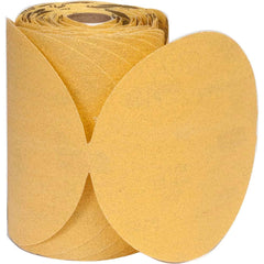 Norton - 5" Diam, 320 Grit Aluminum Oxide Adhesive PSA Disc - Exact Tooling