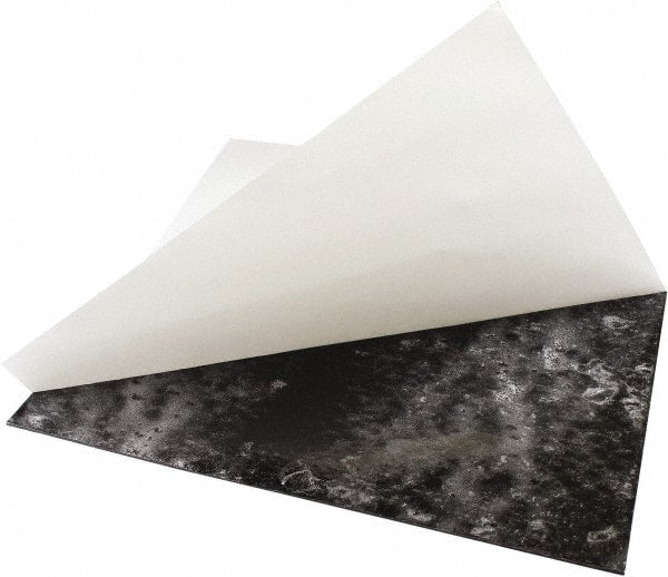 Value Collection - 12" Long, 12" Wide, 3/16" Thick, Neoprene Rubber Foam Sheet - 50 to 60 Durometer, Black, -30 to 225°F, 1,500 psi Tensile Strength, Adhesive Backing - Exact Tooling