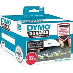 Dymo - Labels, Ribbons & Tapes Type: Large Shelving Labels Color: White - Exact Tooling