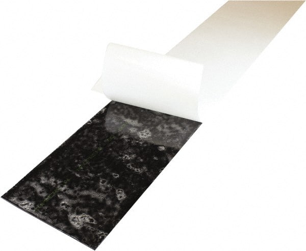 Value Collection - 3/16" Thick x 6" Wide x 36" Long, Adhesive Backed Neoprene Rubber Strip - Stock Length, 60 Shore A Durometer, 1,000 psi Tensile Strength, -20 to 170°F, Black - Exact Tooling