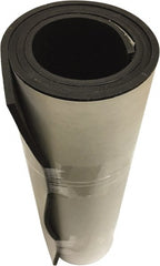 Value Collection - 3/16" Thick x 36" Wide x 10' Long Black Buna-N Rubber Roll - Stock Length, Adhesive Back, 60 Shore A Durometer, 1,000 psi Tensile Strength, -30°F to 220°F - Exact Tooling
