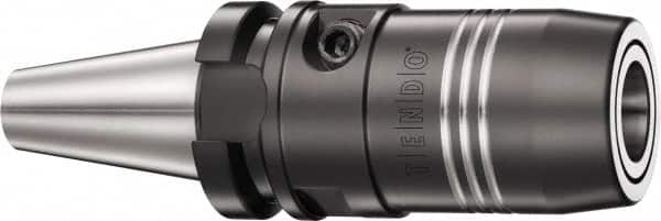 Schunk - CAT40 Taper Shank, 20mm Hole Diam, Hydraulic Tool Holder/Chuck - 34mm Nose Diam, 4" Projection, 25,000 RPM, Through Coolant - Exact Tooling