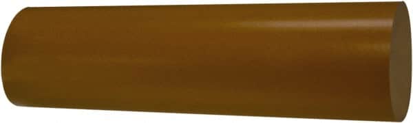 TriStar - 2' Long, 1" Diam, Plastic Plastic Rod - + 1/4 - 0.0" Length Tolerance, +0.020/-0.000" Diam Tolerance, 60D Hardness, Dull Gold - Exact Tooling