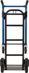 Harper Trucks - 900 Lb Capacity 48" OAH Quick Change Convertible Hand Truck - 18 x 9" Base Plate, Dual Handle, Steel, Solid Rubber Swivel Wheels - Exact Tooling