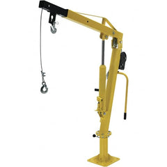 Vestil - 500 Lb Load Capacity, Steel Winch Operated Crane - 4' 5" Span - Exact Tooling