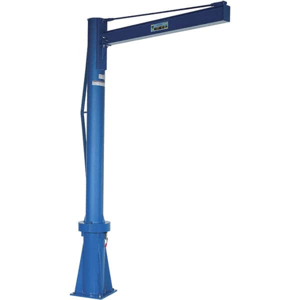 Vestil - 1,000 Lb Load Capacity, Steel Jib Crane - 6' Span - Exact Tooling