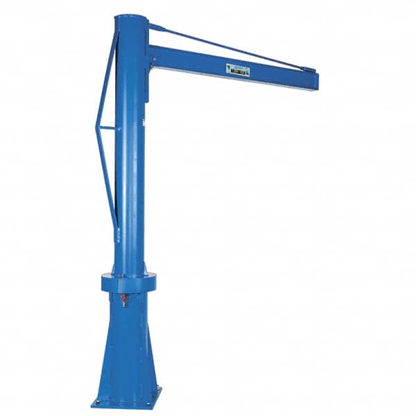 Vestil - 1,000 Lb Load Capacity, Steel Jib Crane - 6' Span - Exact Tooling