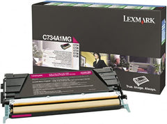 Lexmark - Magenta Toner Cartridge - Use with Lexmark C734, C736, X734, X738 - Exact Tooling