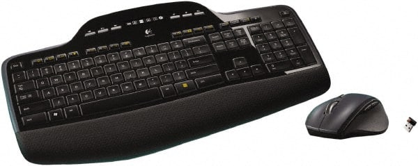 Logitech - Black Keyboard/Mouse - Use with Computer - Exact Tooling