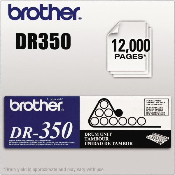 Brother - Black Drum Unit - Use with Brother DCP-7010, 7020, 7025, HL-2030, 2035, 2037, 2040, 2070N, intelliFax-2820, 2825, 2910, 2920, MFC-7220, 7225N, 7420, 7820N - Exact Tooling