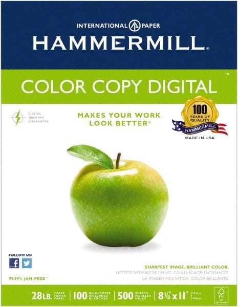 Hammermill - Photo White Colored Copy Paper - Use with Laser Printers, Offset Presses, Color Copiers - Exact Tooling