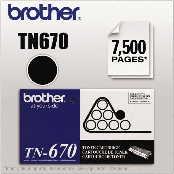 Brother - Black Toner Cartridge - Use with Brother HL-6050D, 6050DN, 6050DW - Exact Tooling
