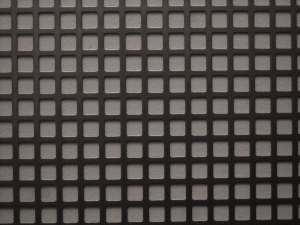 Value Collection - 36 x 40 x 0.06" Perforated Carbon Steel Sheet - 1/2" Straight Square Holes, 11/16" Hole Spacing - Exact Tooling