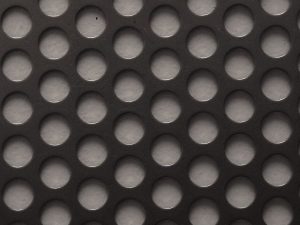 Value Collection - 36 x 40 x 0.06" Perforated Carbon Steel Sheet - 1/2" Staggered Round Holes, 11/16" Hole Spacing - Exact Tooling