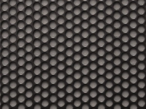 Value Collection - 0.035" Thick x 24" Wide x 24" Long, Stainless Steel Perforated Sheet - 1/4" Round Holes x 5/16" Spacing - Exact Tooling