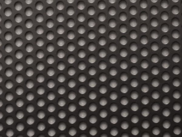 Value Collection - 0.075" Thick x 36" Wide x 40" Long, Stainless Steel Perforated Sheet - 1/4" Round Holes x 3/8" Spacing - Exact Tooling