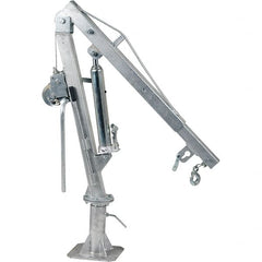 Vestil - 500 Lb Load Capacity, Steel Winch Operated Crane - 4' 21/64" Span - Exact Tooling